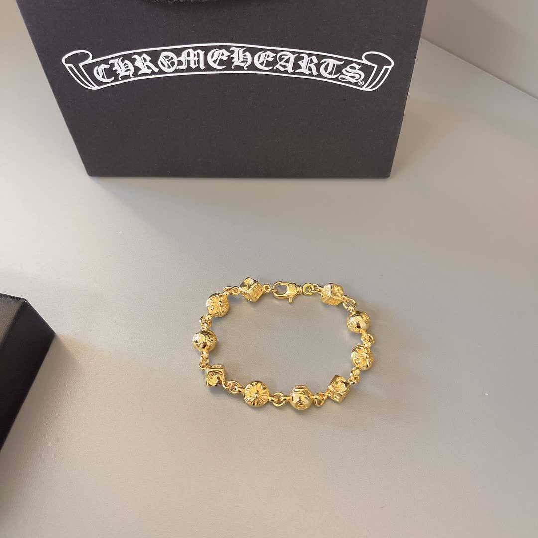 Chrome Hearts Gold Tone Bracelet